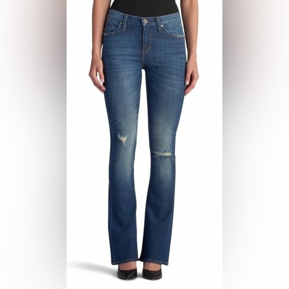 Rock & Republic Jeans Women’s Size 12 US Blue Denim Studded Kasandra Bootcut - Picture 12 of 14